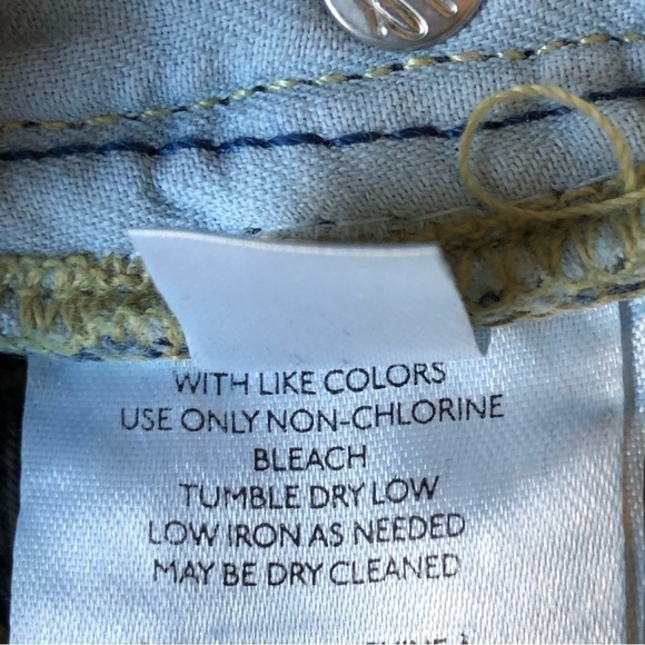 Free People We The Free Sequoia Blue Chewed Hem Straight Size 25 - Picture 7 of 10